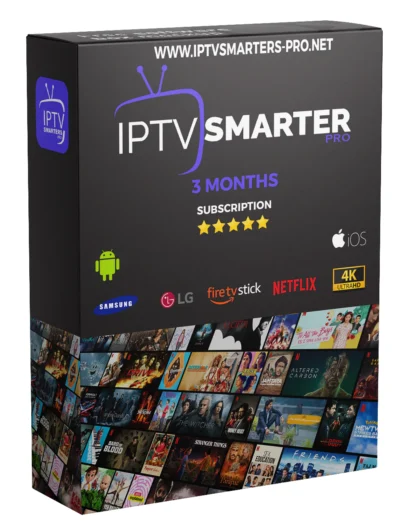 Subscription 3 Months IPTV SMARTERS PRO